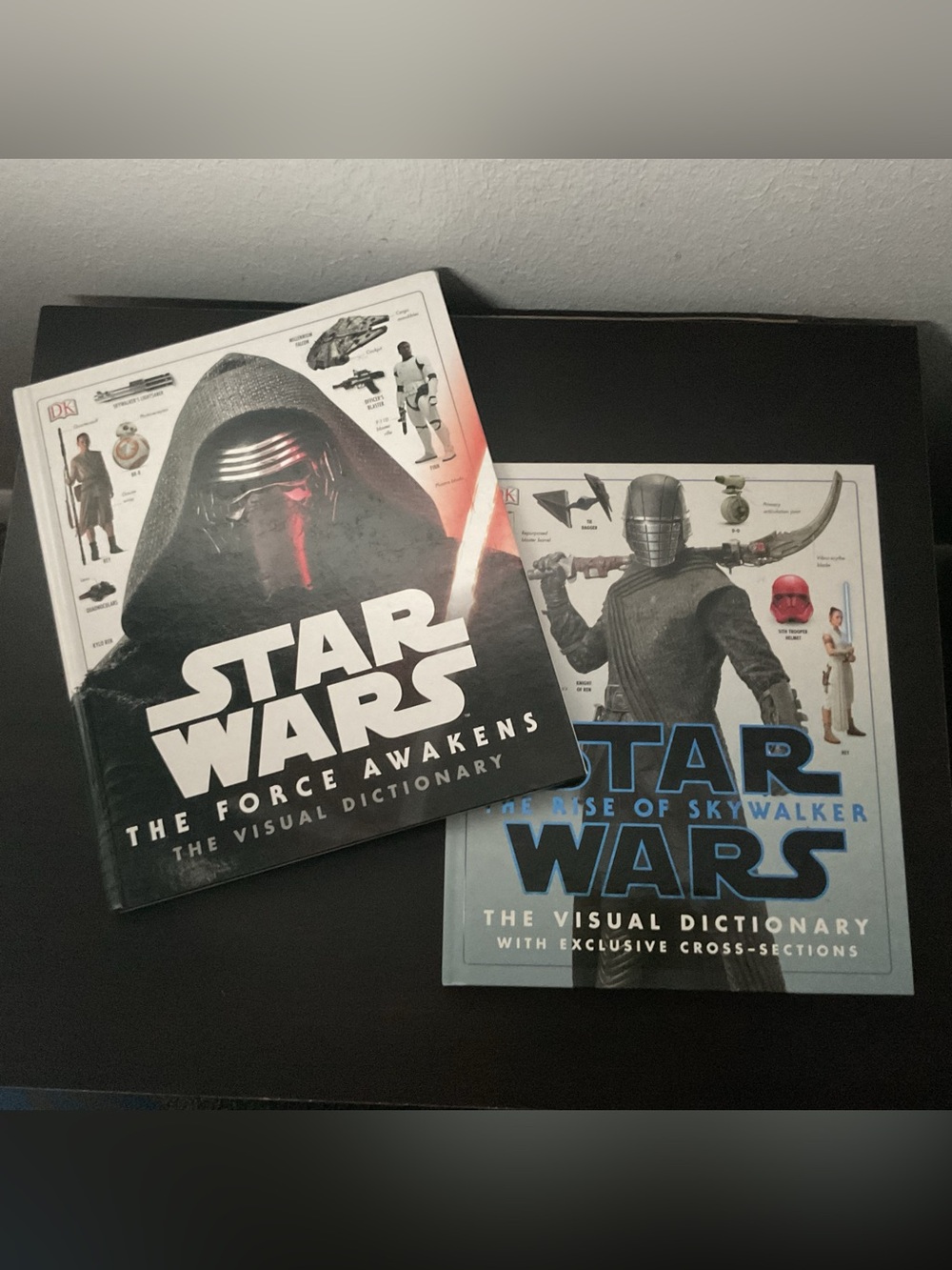 Book Lot x2 Star Wars The Force Awakens The Rise of Skywalker Visual Dictionary